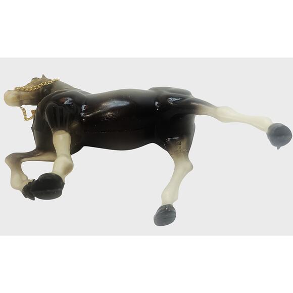8" Vintage Model Horse Painted Mane & Tail With Chain Bridle - Picture 7 of 14